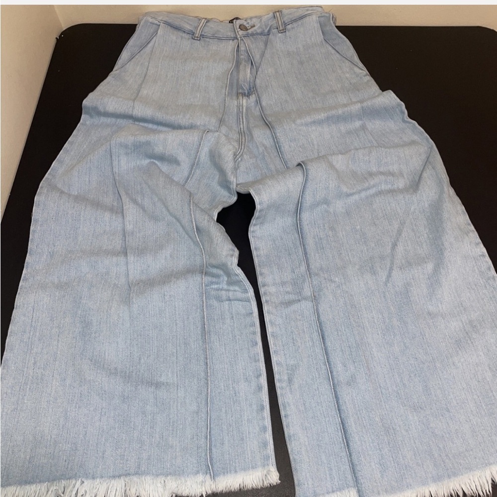 Light Blue PRPS Wide-Leg Jeans
